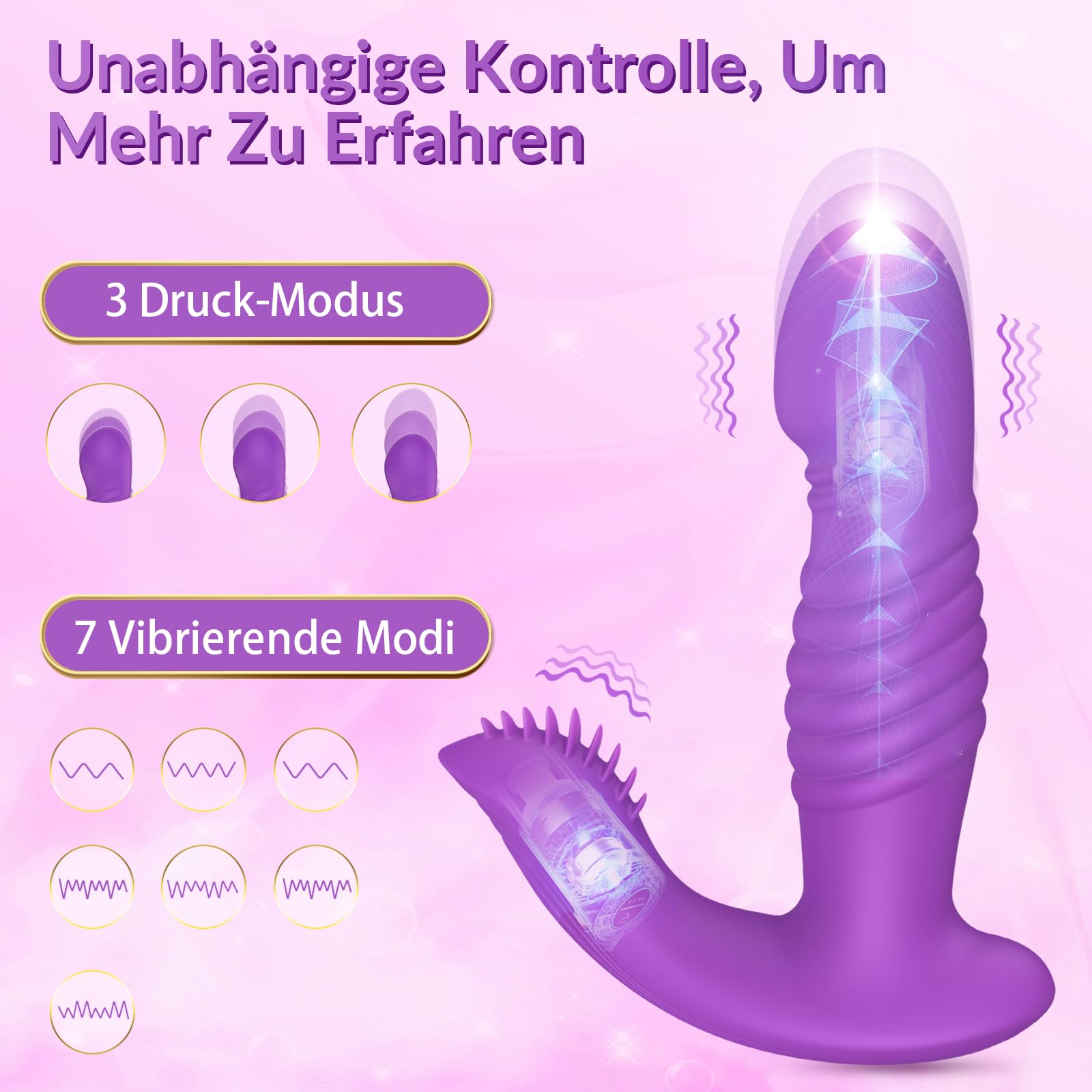 Giocattoli del sesso per le donne Vibratore Telecomandato - Giocattoli del sesso Set di vibratori per le donne solo Coppie Spinta Dildos Punto G e Clitoride Farfalla Vibrazione
