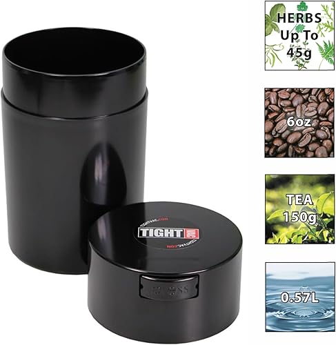 Miniatura 2 de Recipiente hermético Tightvac. Recipientes herméticos multiuso de 1 a 6 onzas. Sellado al vacío, contenedor de almacenamiento portátil