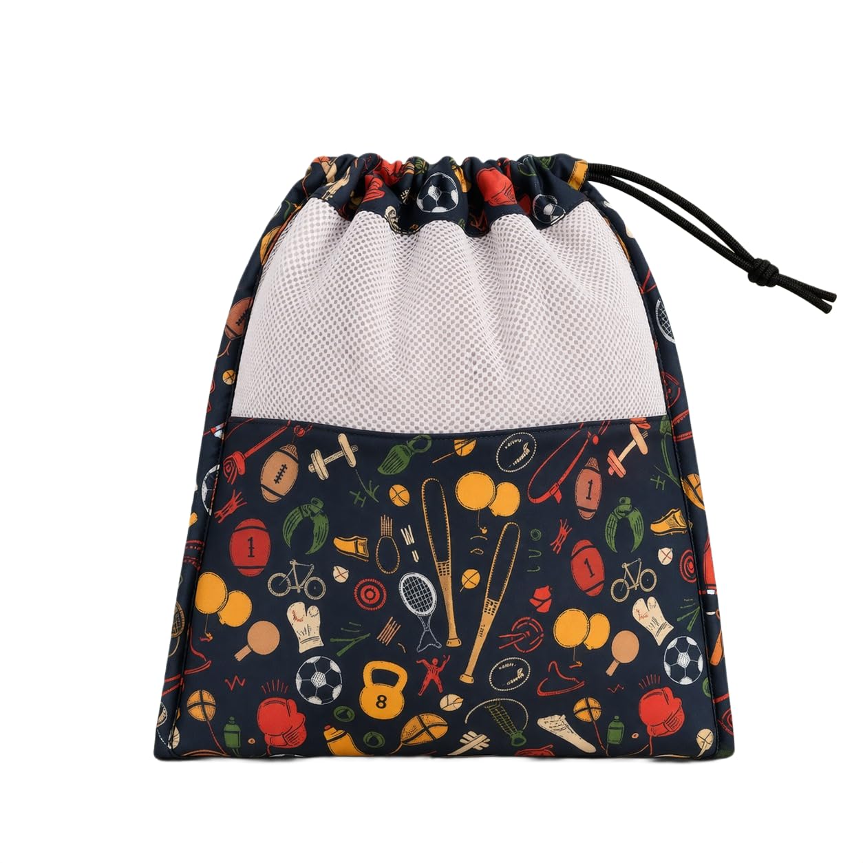 playful plunge Travel Shoe Organizer | Multipurpose, Compact, Foldable, Durable, Lightweight, Waterproof, Reusable Shoe Bag | Travel Friendly Accessory Pouch | Ideal for Shoes (Sports Print)-picture-54