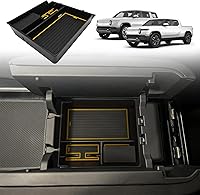 Vista 12 de BestEvMod para Rivian R1T y Rivian R1S Accesorios Bandeja Organizadora de Consola Central, Reposabrazos Caja de Almacenamiento Material ABS