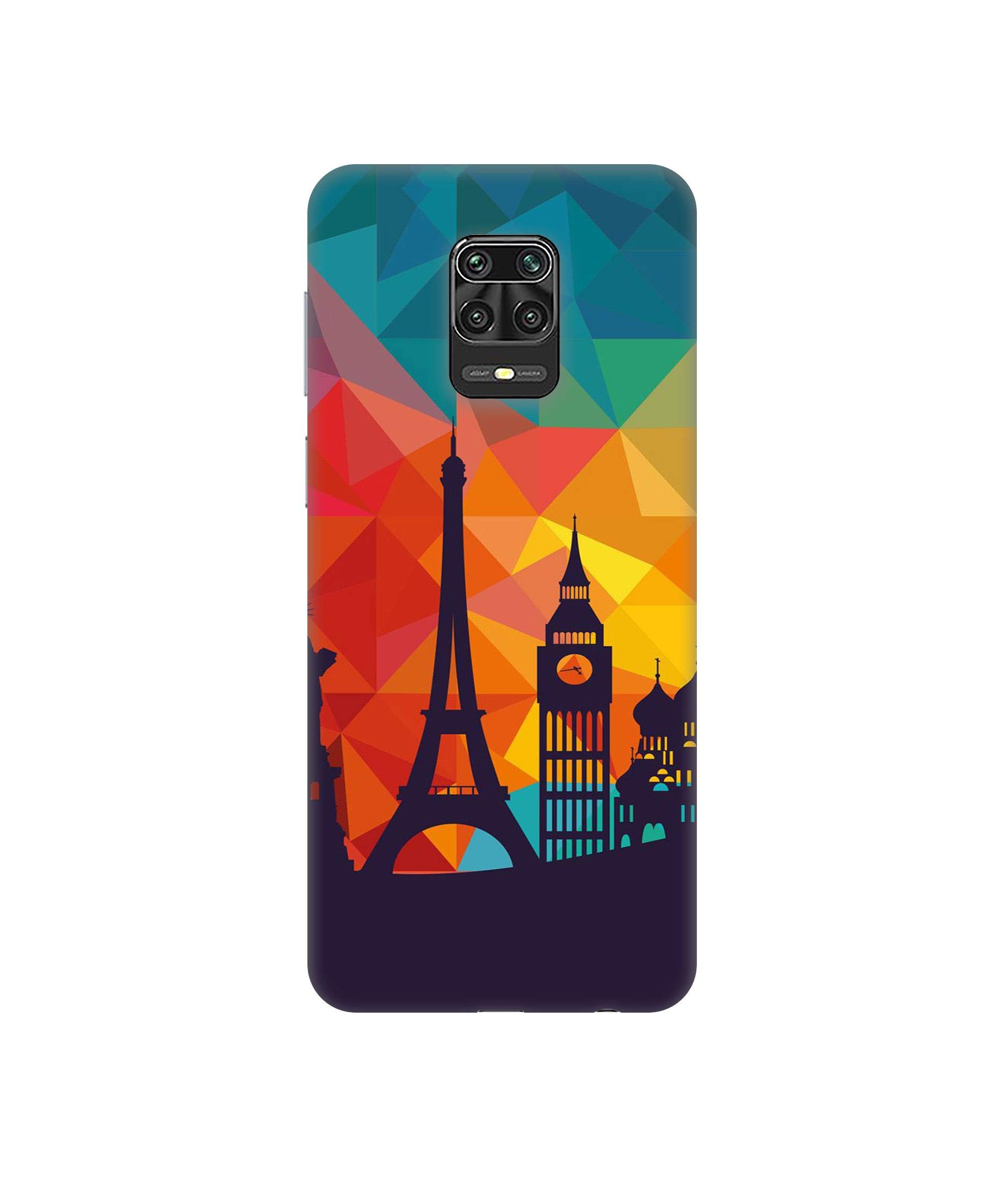 Amazon Brand - Solimo Designer Colored Paris 3D Printed Plastic Mobile Hard Back Cover for Mi Redmi Note 9 Pro Max (B085S3YJ5Y) Amazon Price History, Amazon Price Tracker