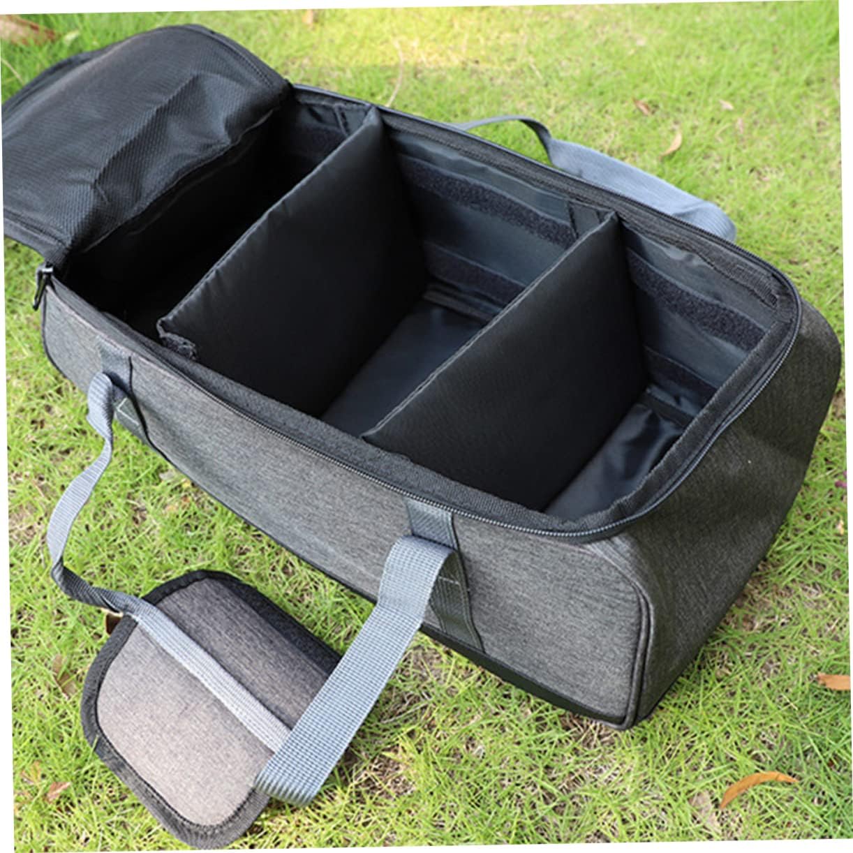 SECFOU Camping Cookware Set Pot Pan Utensils Stove Container Large Storage Bag Quality Zipper