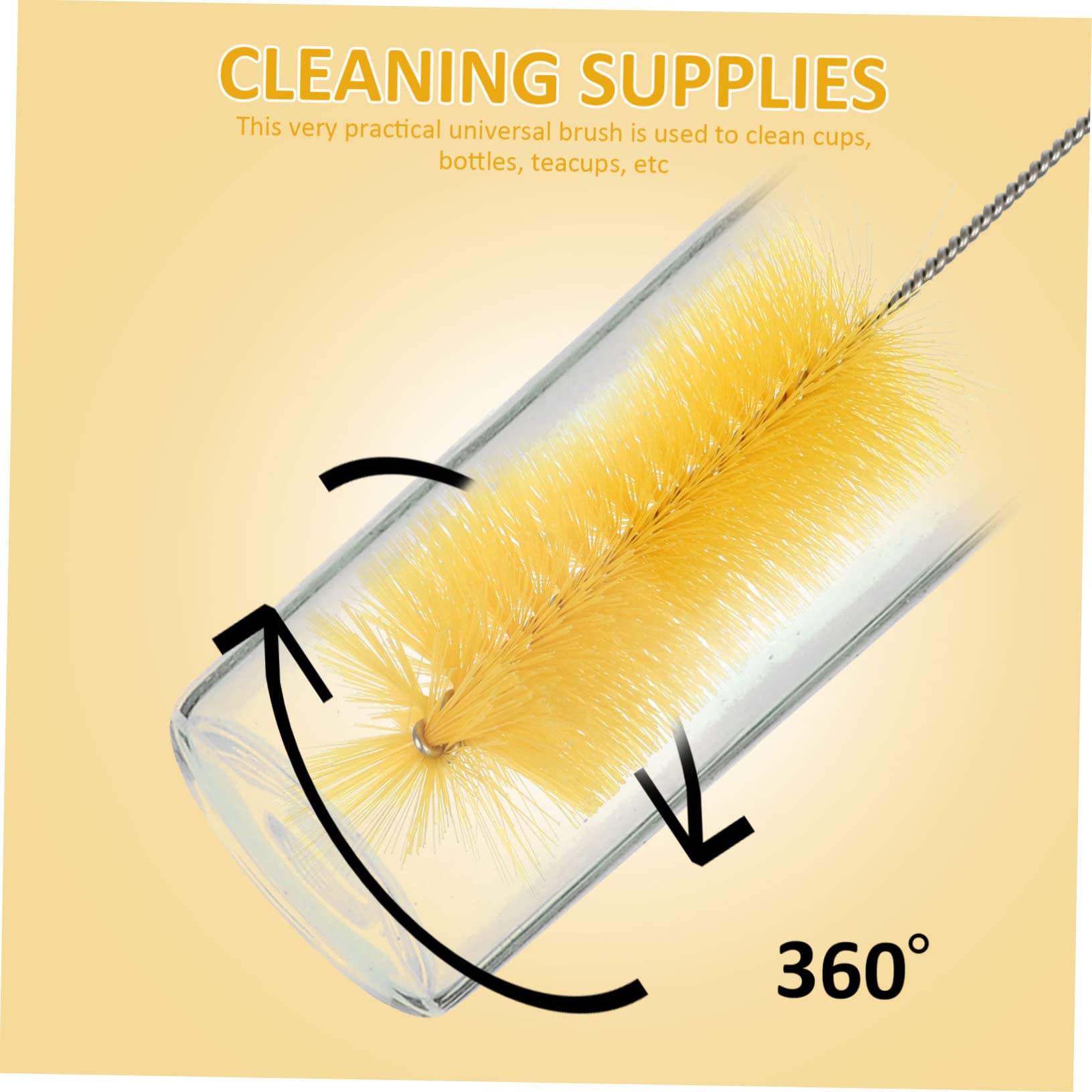 GOOHOCHY 10pcs Straw Brush Cleaning Brush Straw Cleaning Brush Water Bottle Cleaning Brush Test Tube Brush Stainless Steel Cleaner Pacifier Brush Nylon Appease Cleaning Supplies