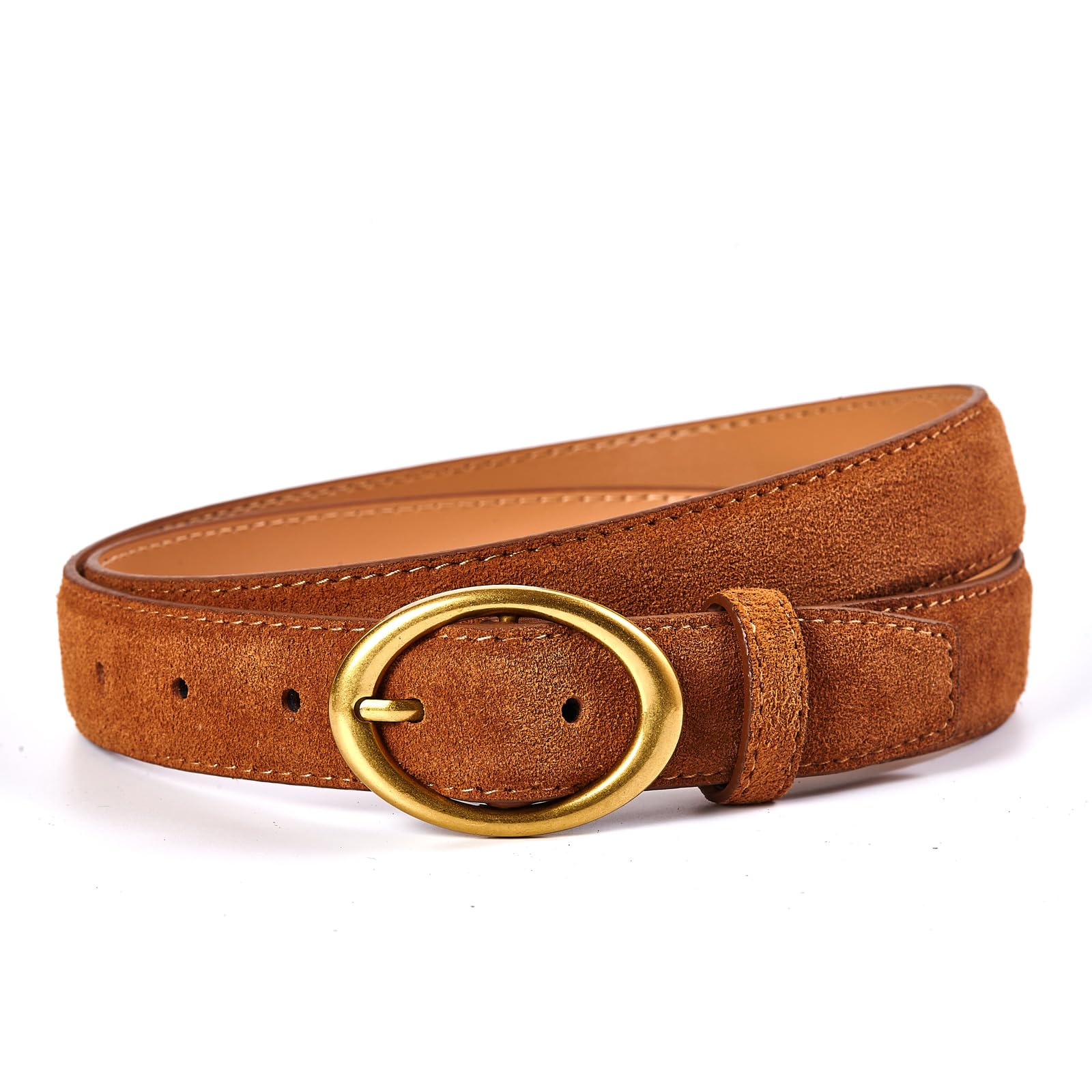 Genuine Suede Leather Elegant Women\'s Belt 1.1\'\' Wide TILAFEYO Women main image 2