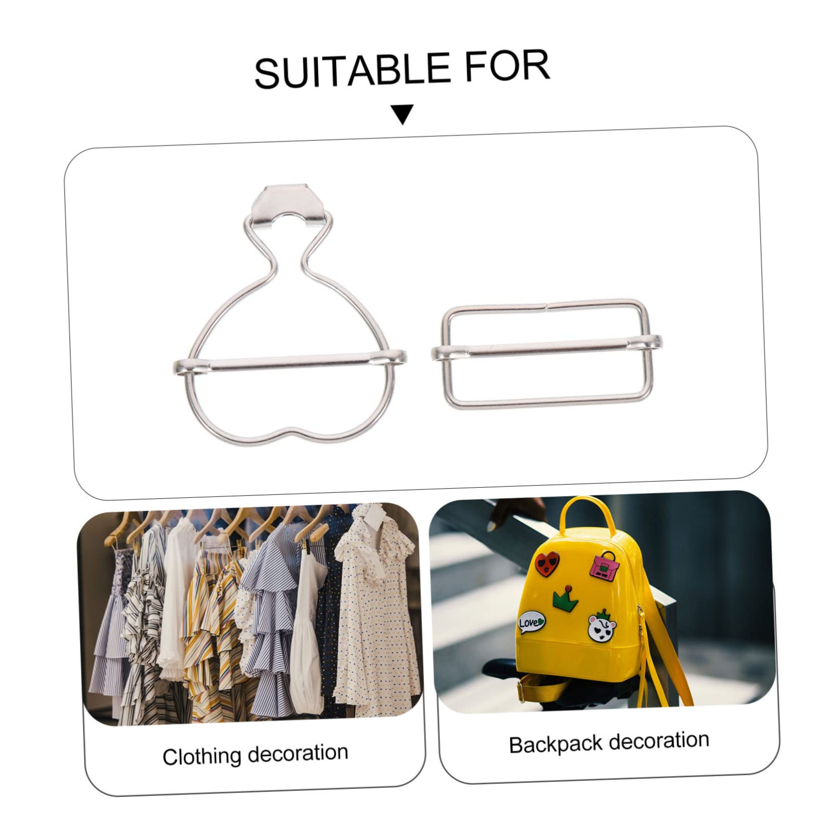 SHINEOFI 40stücke Herzförmige Schnallen Für -projekte Strapazierfähige Und Stilvolle Kleidung Accessoires Für Overalls Rucksäcke Und Mehr