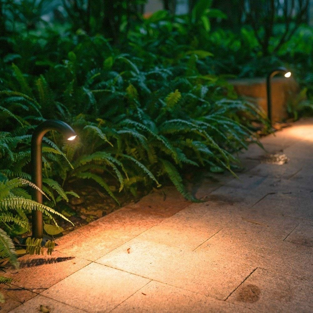 Lámpara de pie para Exterior, 40 / 60cm IP55 Impermeable LED Luces de jardín Luz de inundación Luz de antorcha Exterior Lámpara de Columna de césped n