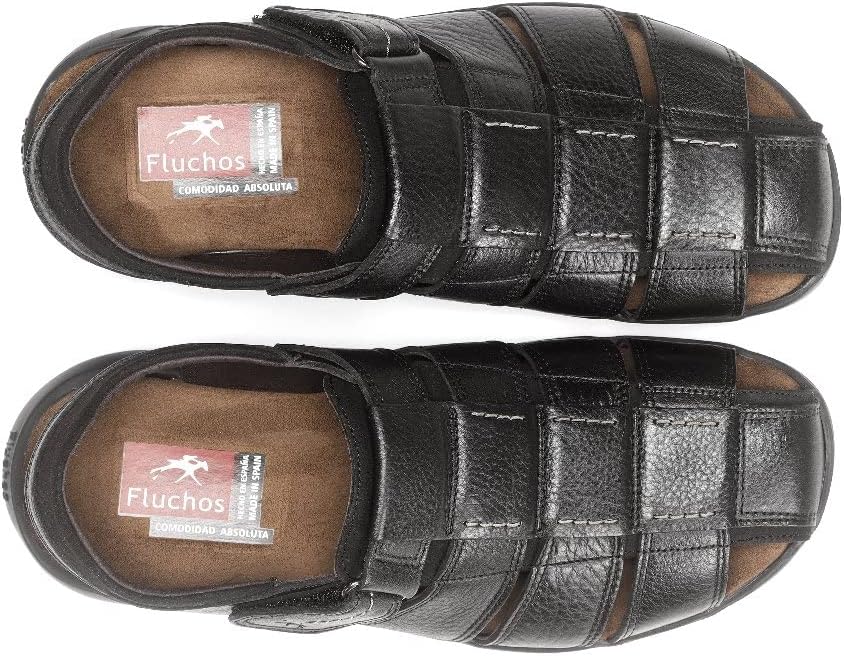 Fluchos F0533 Sandali Uomo In Pelle Scamosciata Marrone - Modello Dozer - Taglia 41