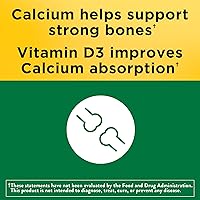 Vista 3 de Nature Made Calcio 600 mg con Vitamina D3, suplemento dietético para el apoyo óseo, 220 tabletas (paquete de 1)