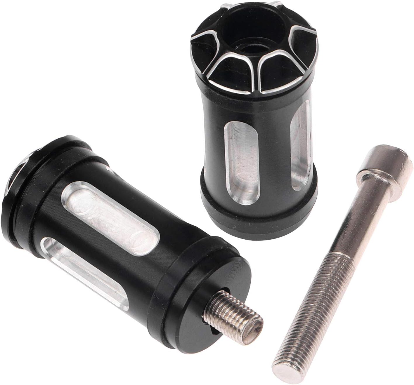 Pair Motorcycle CNC Retro Refit Foot Shifter Pegs Shift Peg Compatible with Harley Softail Sportster Dyna,Black