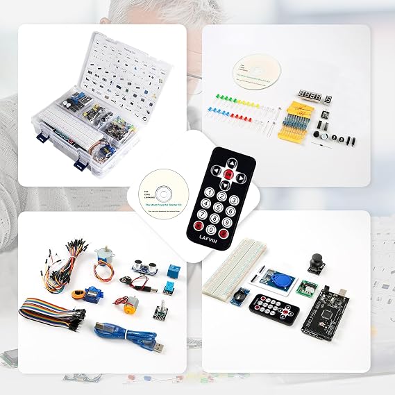ESP32 Starter Kit with 35+ Components and Sensors, Dual Core WiFi Bluetooth IoT Development Board Compatible with Arduino IDE, Step by Step Online Tutorial for Beginners and Hobbyists