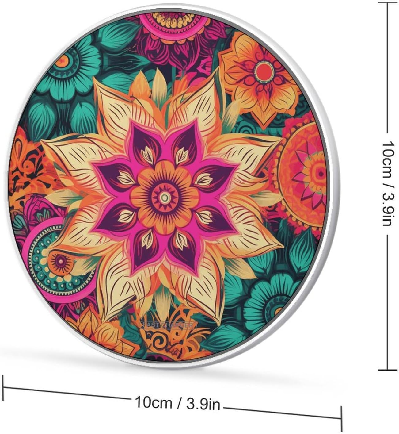 Portable Wireless Charger Aluminum Alloy Frame with Indicator Light image 2