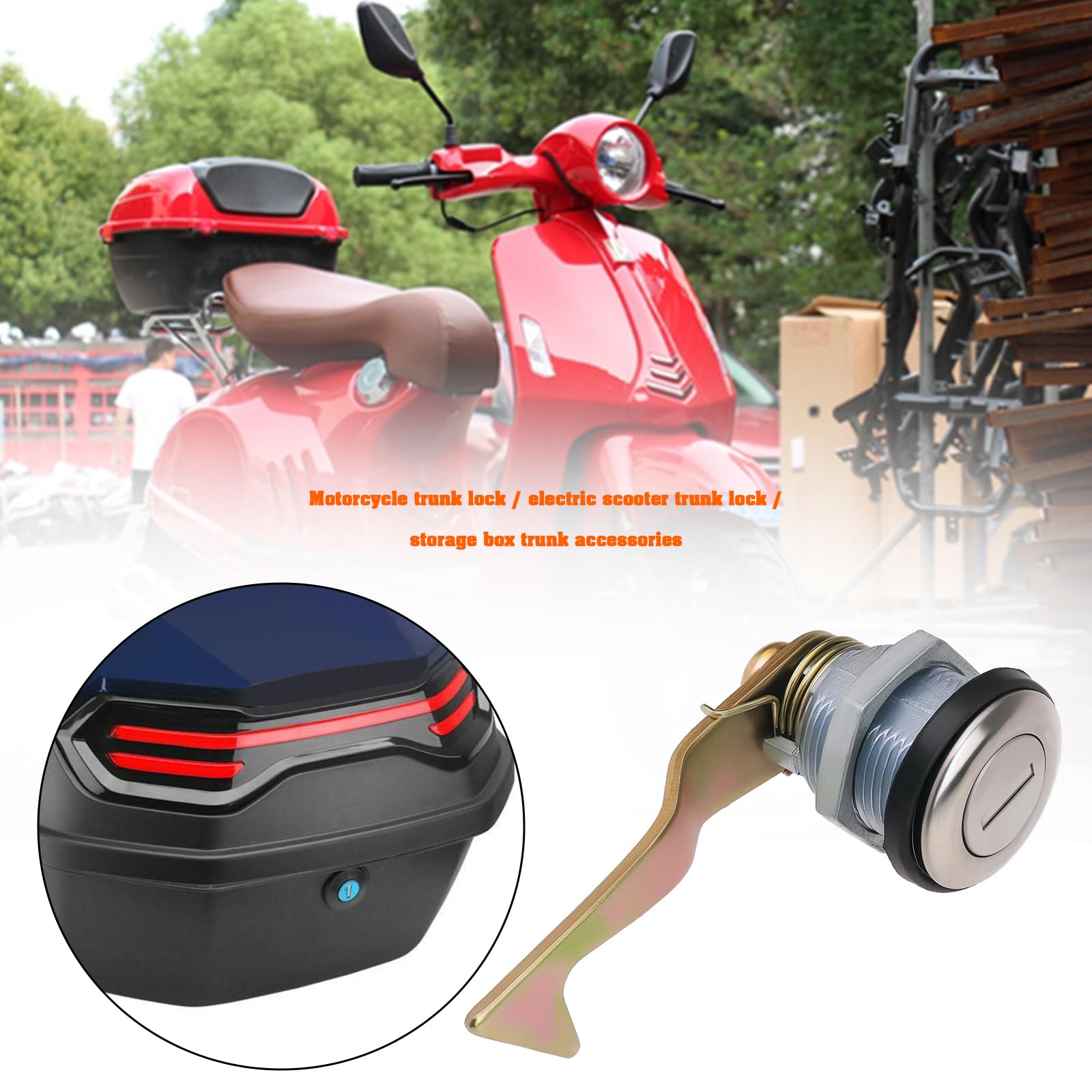 OTOTEC 1 serratura di ricambio per moto, compatibile con Venezia, compatibile con Roma con chiave