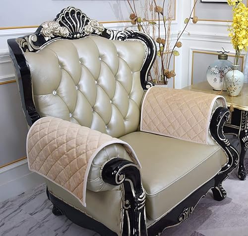 Miniatura 4 de Haomaijia - Funda de sofá antideslizante para sofá de cuero, funda acolchada para proteger el sofá de perros, niños, manchas, etc.