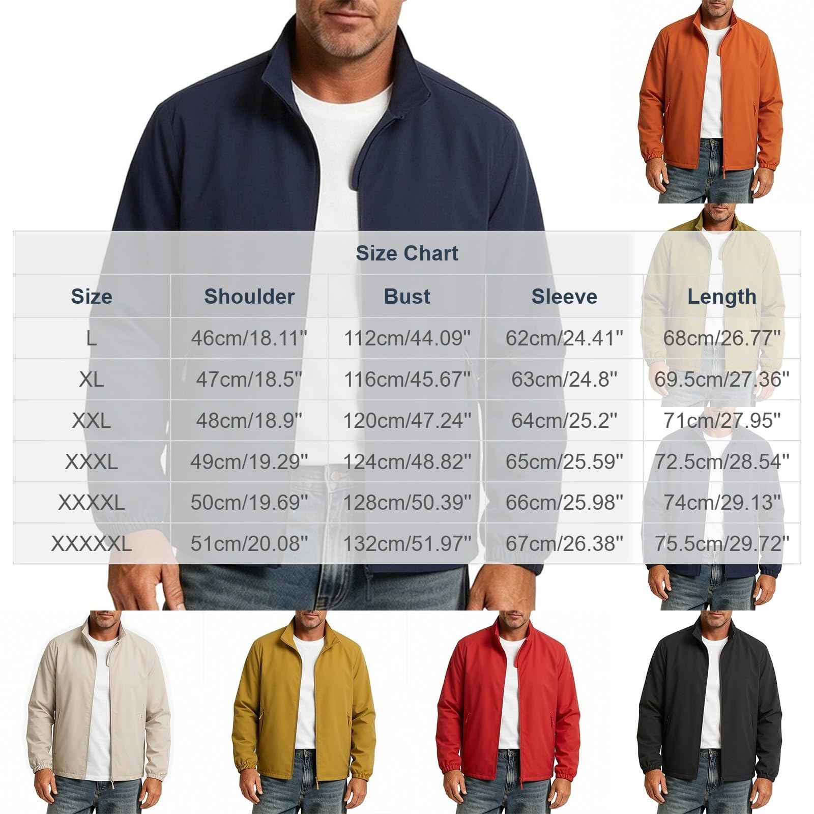 Sportjacke Herren Dünne Übergangsjacke Atmungsaktive Bomberjacke mit Stehkragen Fliegerjacke Schnelltrocknend Freizeitjacke Leicht Jacke Lässige Fashion Herrenjacke Regular Fit Outdoorjacke
