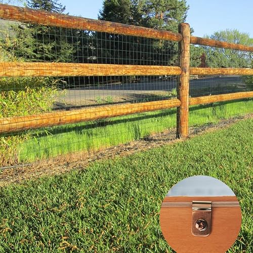 Miniatura 3 de 300 abrazaderas de alambre de valla agrícola clips de montaje de alambre de acero inoxidable para montaje de alambre soldado calibre 12-16 a madera