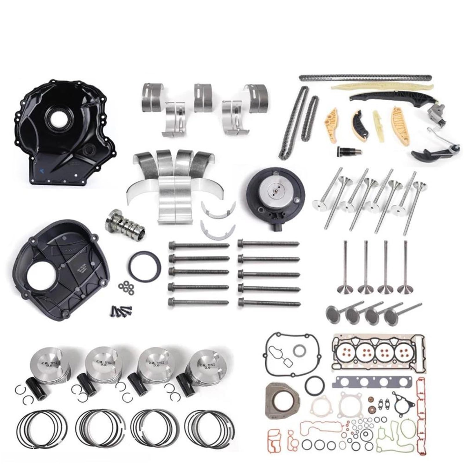 Culasse Kit De Reconstruction Moteur Piston STD Broche 23mm Pour A3 A4 A5 Q5 2.0T Couvercle de soupape