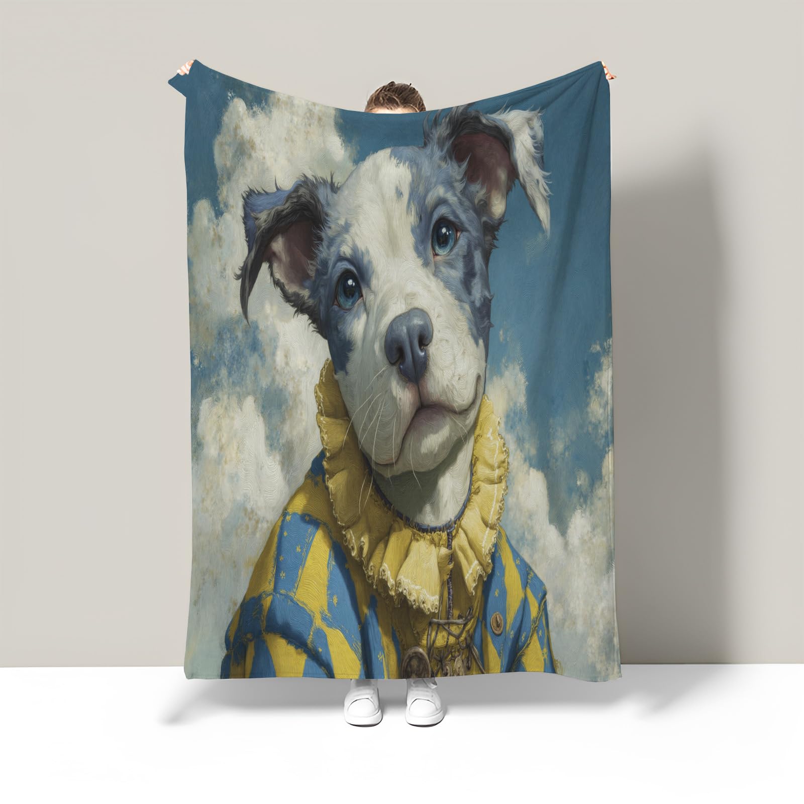 Couverture Malamute d'Alaska plaid flanelle grand format contre le froid du salon