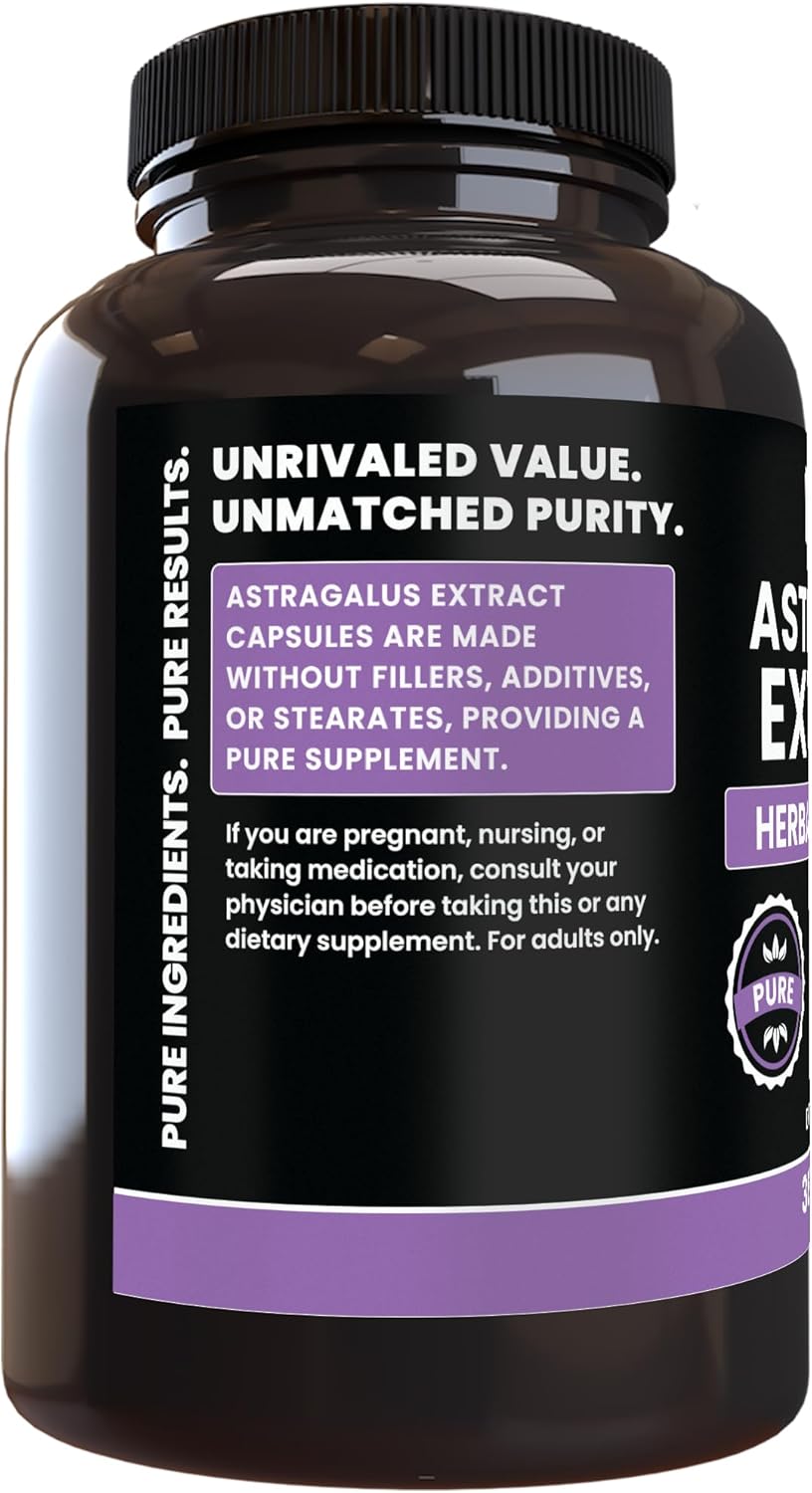 Pure Original Ingredients Astragalus (365 Capsules) No Magnesium Or Rice Fillers, Always Pure, Lab Verified - Image 3