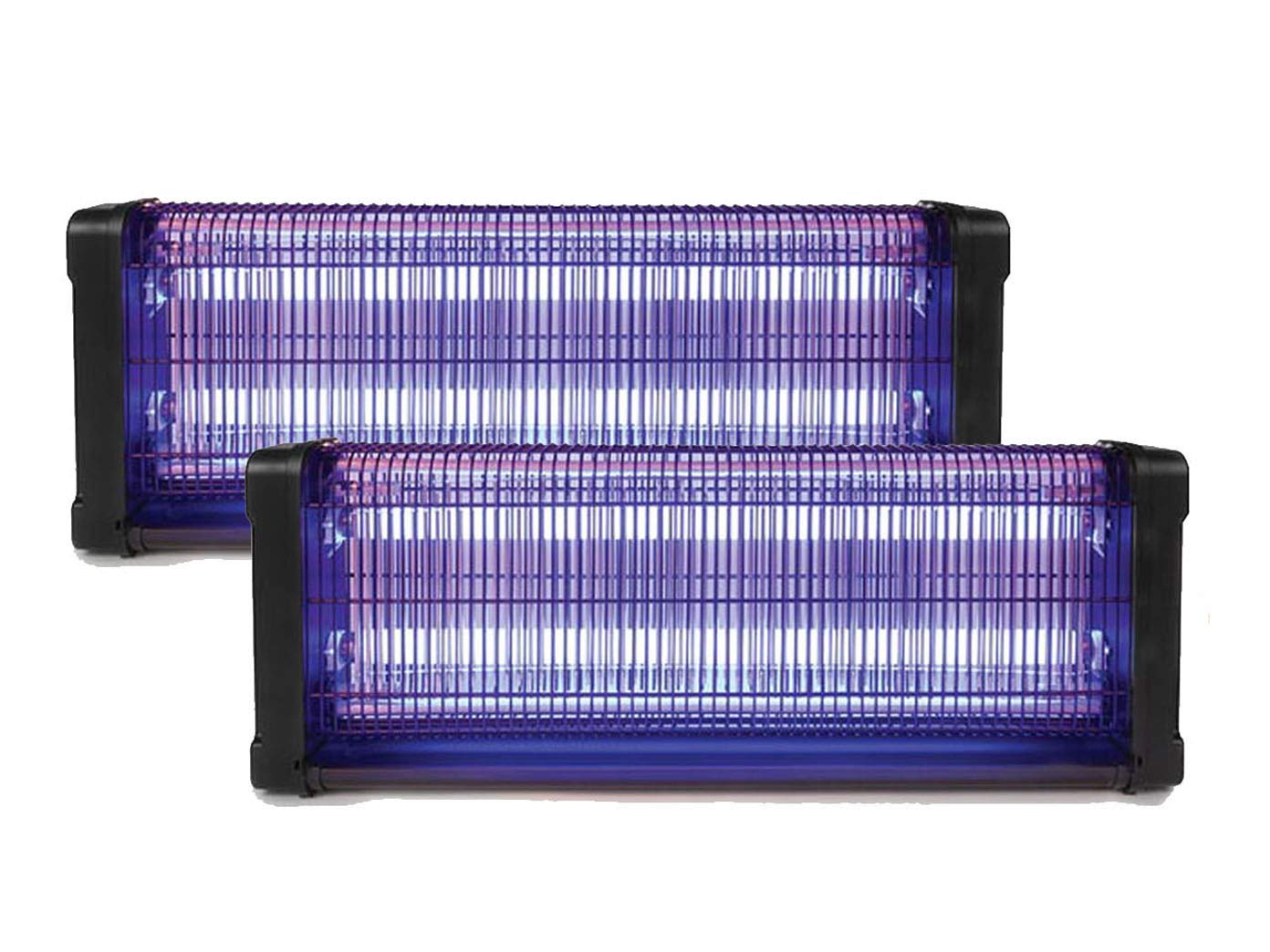 2er Set elektrische Stechmückenfallen, 360° Insektenvernichter mit UV Licht, Lampen für Räume bis jeweils 150m²