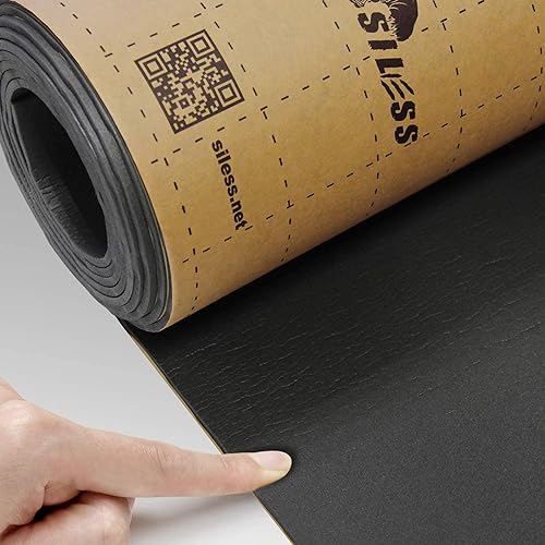 Vista 19 de Siless Liner - Alfombrilla Siless de 0.157 pulgadas con amortiguador de sonido de 36 pies cuadrados, alfombrilla de amortiguamiento de sonido