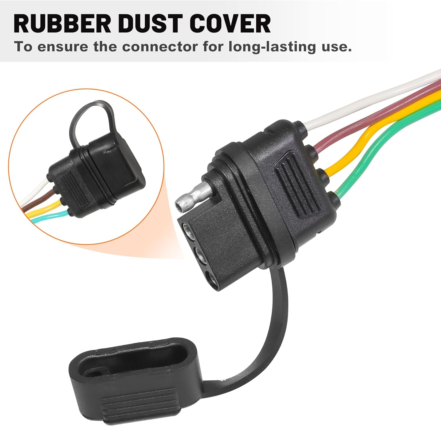 Oyviny Custom 4 Way Flat Trailer Wiring 56261 for 2015-2020 Toyota Sienna Excluding SE Style, Sienna Trailer Wiring Harness Sienna Towing Harness