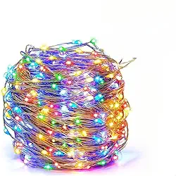 Fio De Luz Solar | à Prova D'áGua | 10m, 20m Ou 30m | IluminaçãO Decorativa Colorida | Para Jardim, Varanda E Festas De Natal((RGB) 10 metros)