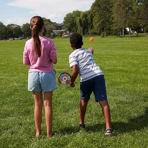 Miniatura 7 de Koosh Face-Off - Juego de objetivos 3 en 1 - Juego de cabeza a cabeza - Diversión deportiva al aire libre - A partir de 6 años