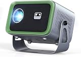 【Mise au point automatique/pierre clé】Projecteur 4K avec WiFi et Bluetooth, projecteur de film rotatif à 360°, projecteur portable avec 400 ANSI, projecteur d'air pour téléphone/PC/TV - 1