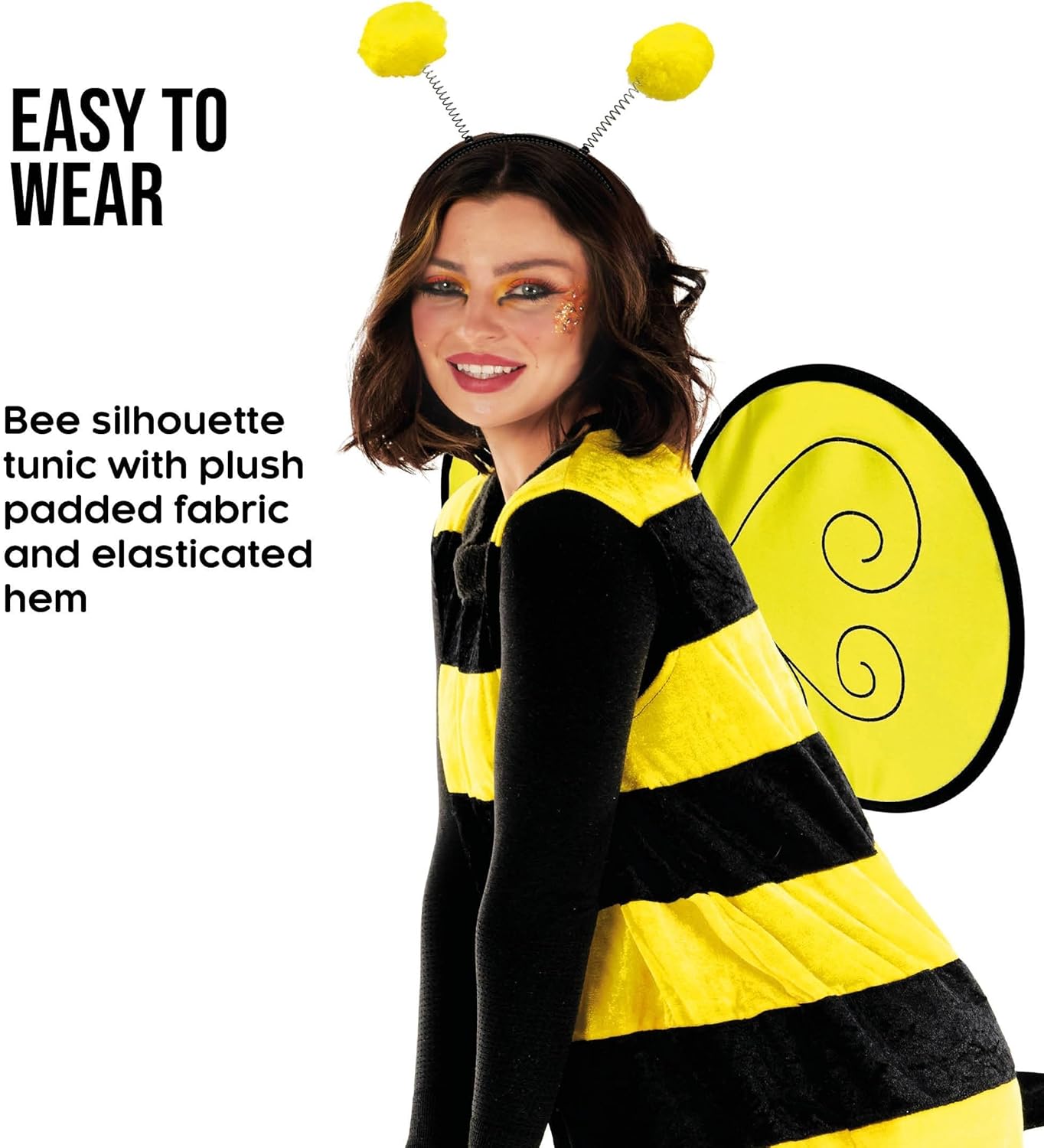 Morph Bumble Bee Costume Women, Bee Costume Adult, Bumblebee Costumes Woman, QueenBee, Halloween Costumes For Women Adult