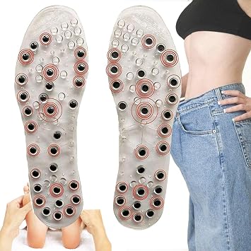 Acupressure Insoles, Reflexology Magnate Massage Insoles, Magnetic Insoles, Massage Insoles for Men and Women Foot Massage Reflexology Pain Relief Shoe Insoles,38