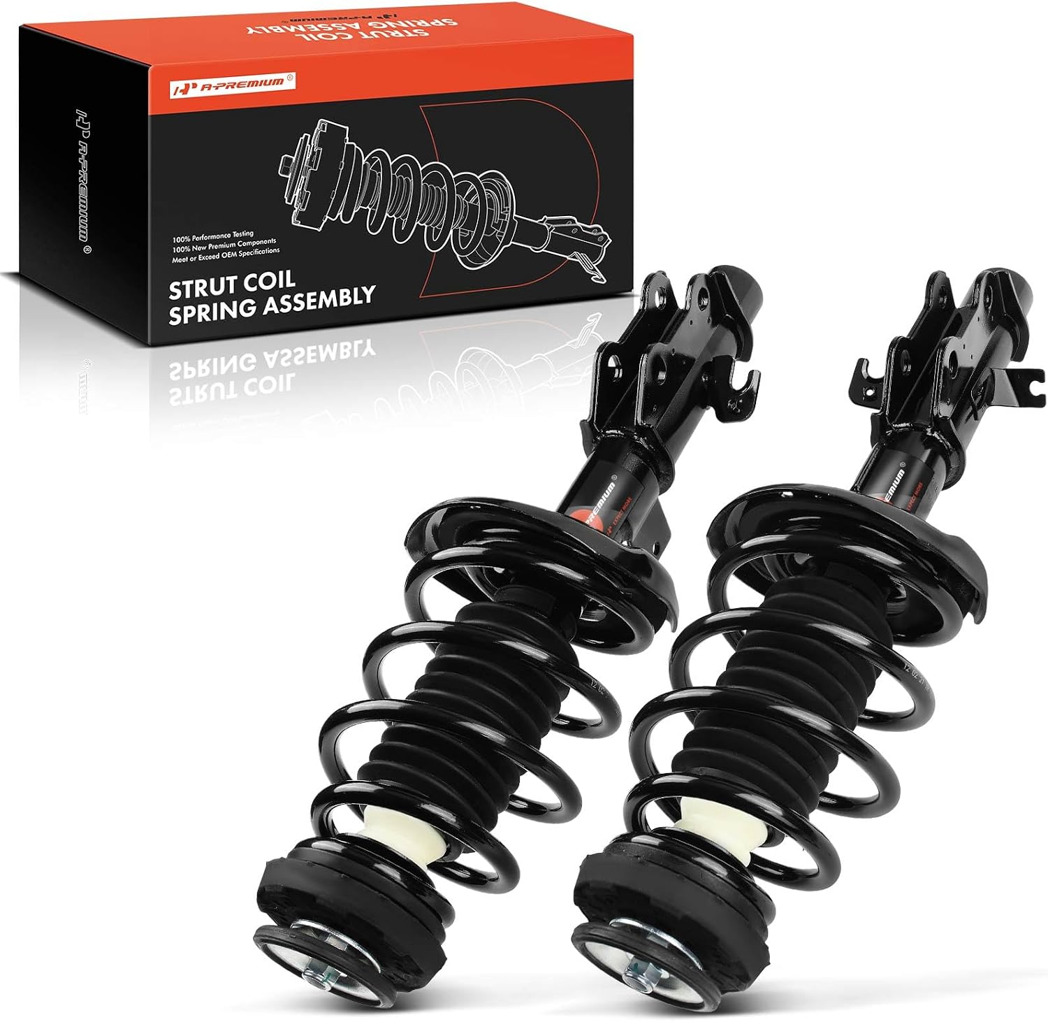 A-Premium Front Struts with Coil Spring Compatible with Chevy