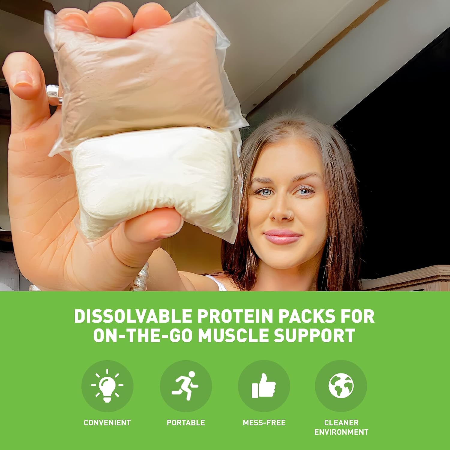 VADE Nutrition Dissolvable Protein Packs | Chocolate & Vanilla Whey Isolate Protein Powder, On-The-Go, Low Carb, Low Calorie, Lactose Free, Gluten Free, Fat Free, Sugar Free, Lean