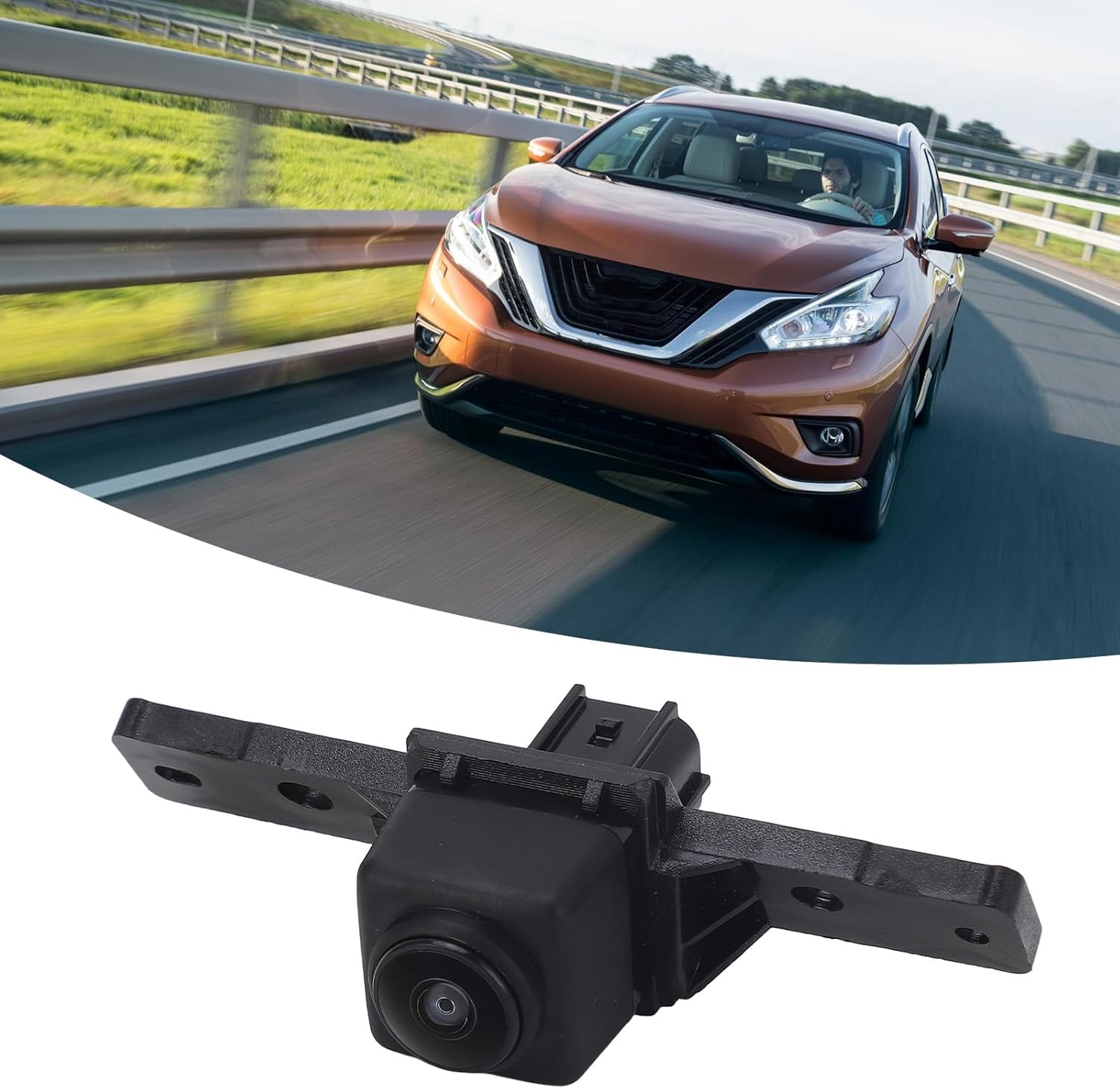 Front View Camera, Car Front Grill Camera, Kuuleyn Front View Bumper Grille Camera 284f1 4ba0a Back up Assist Parking Camera for Murano Rogue, Kuuleyn0tauzigqhd