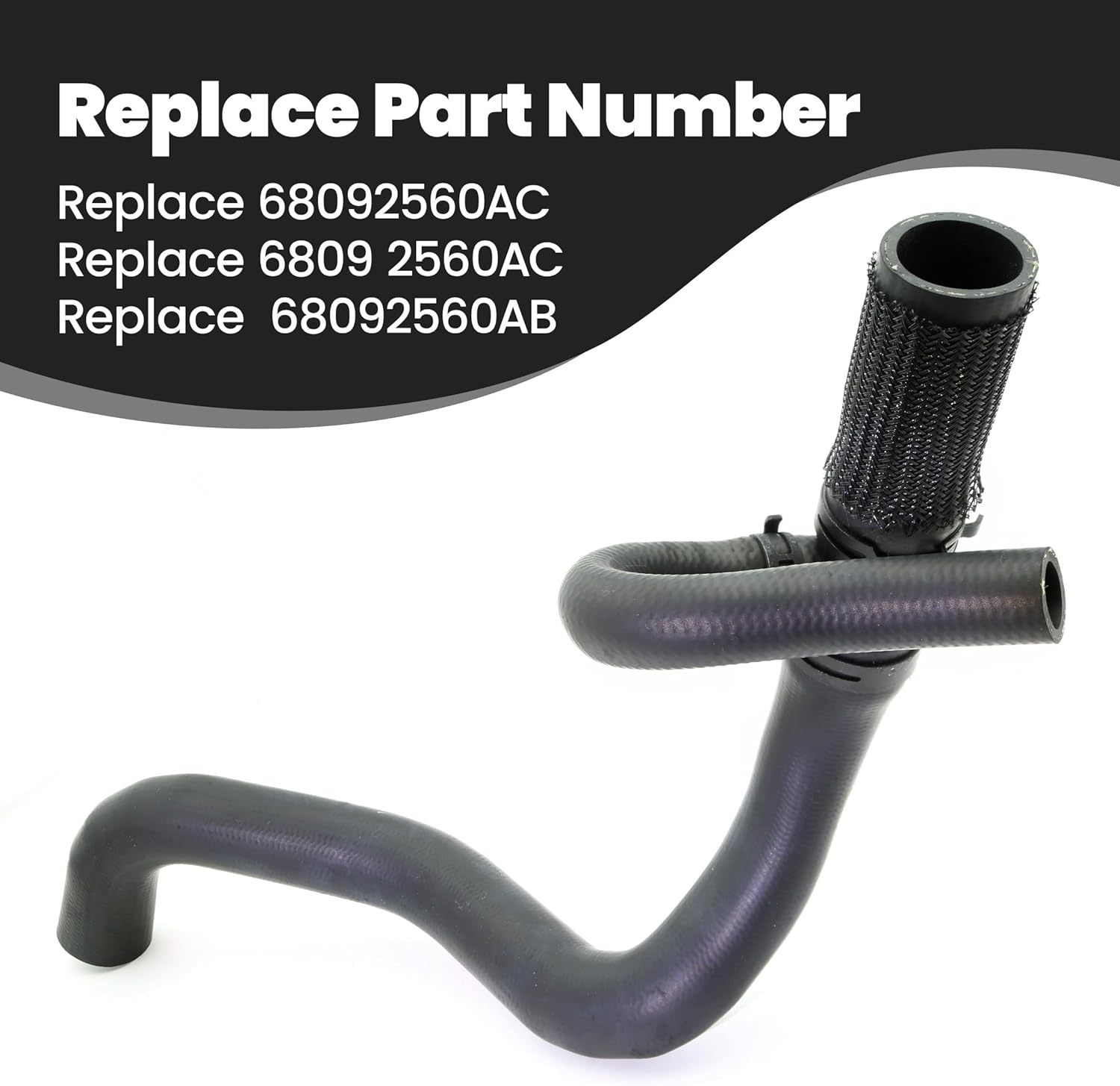 ASTROSYNC Radiator Coolant Hose Upper Fit For Dodge Dart 2013 2014 2015 2016 Replace 68092560AC 6809 2560AC 68092560AB