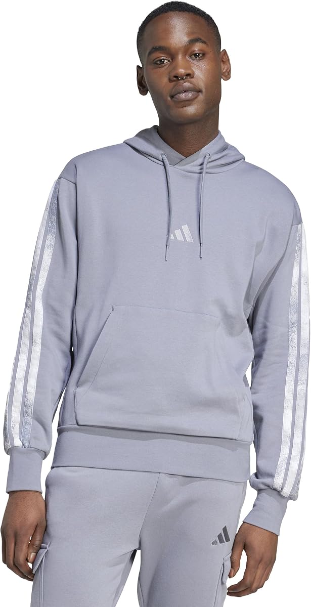 adidas Men's All Over Printed Colorblock Hoodie