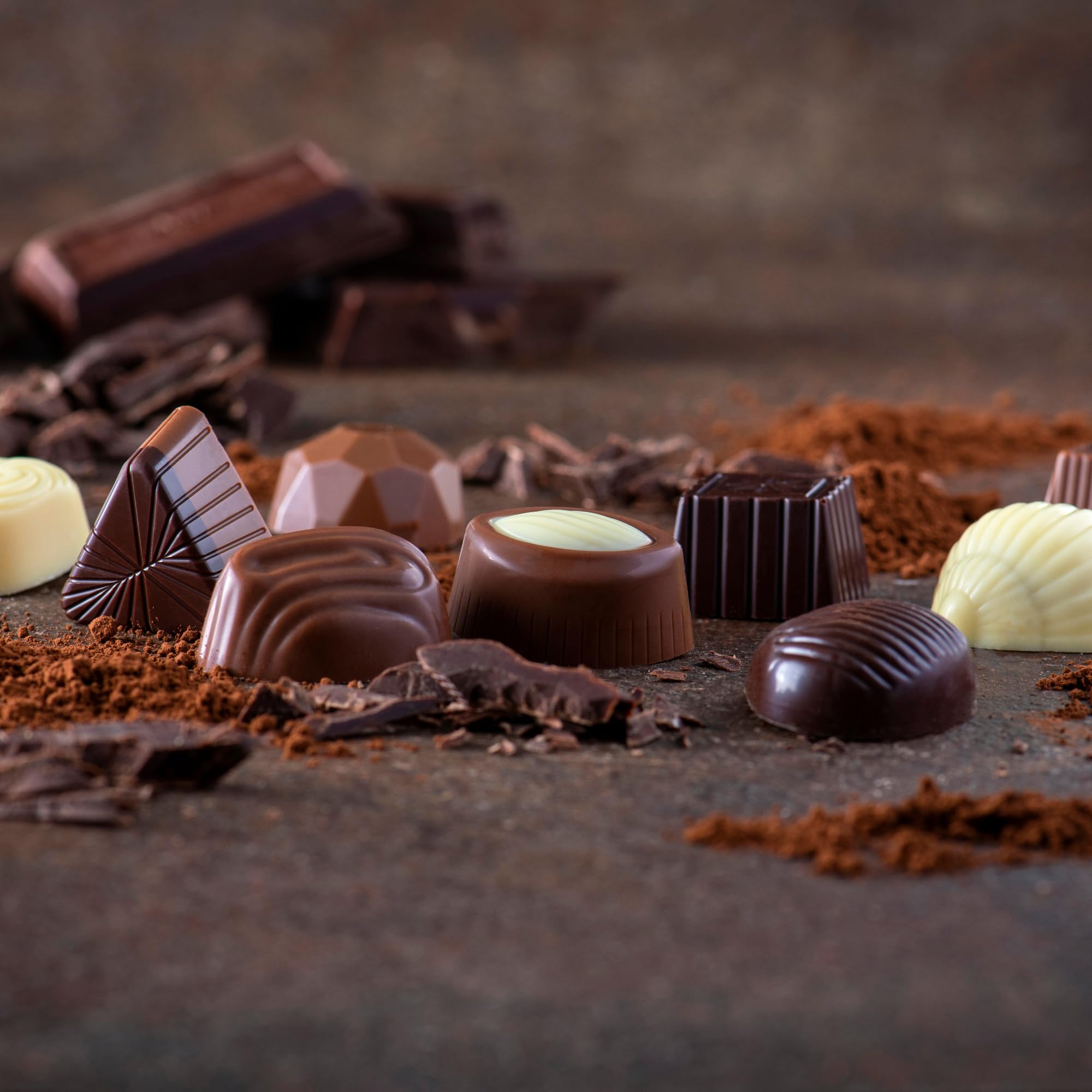 Chocolate Belga Hamlet, Bombones para Regalar, Chocolates para regalar con Bolsa Premium, Auténtico Chocolate Belga, Caja de Diferentes Chocolates 200g