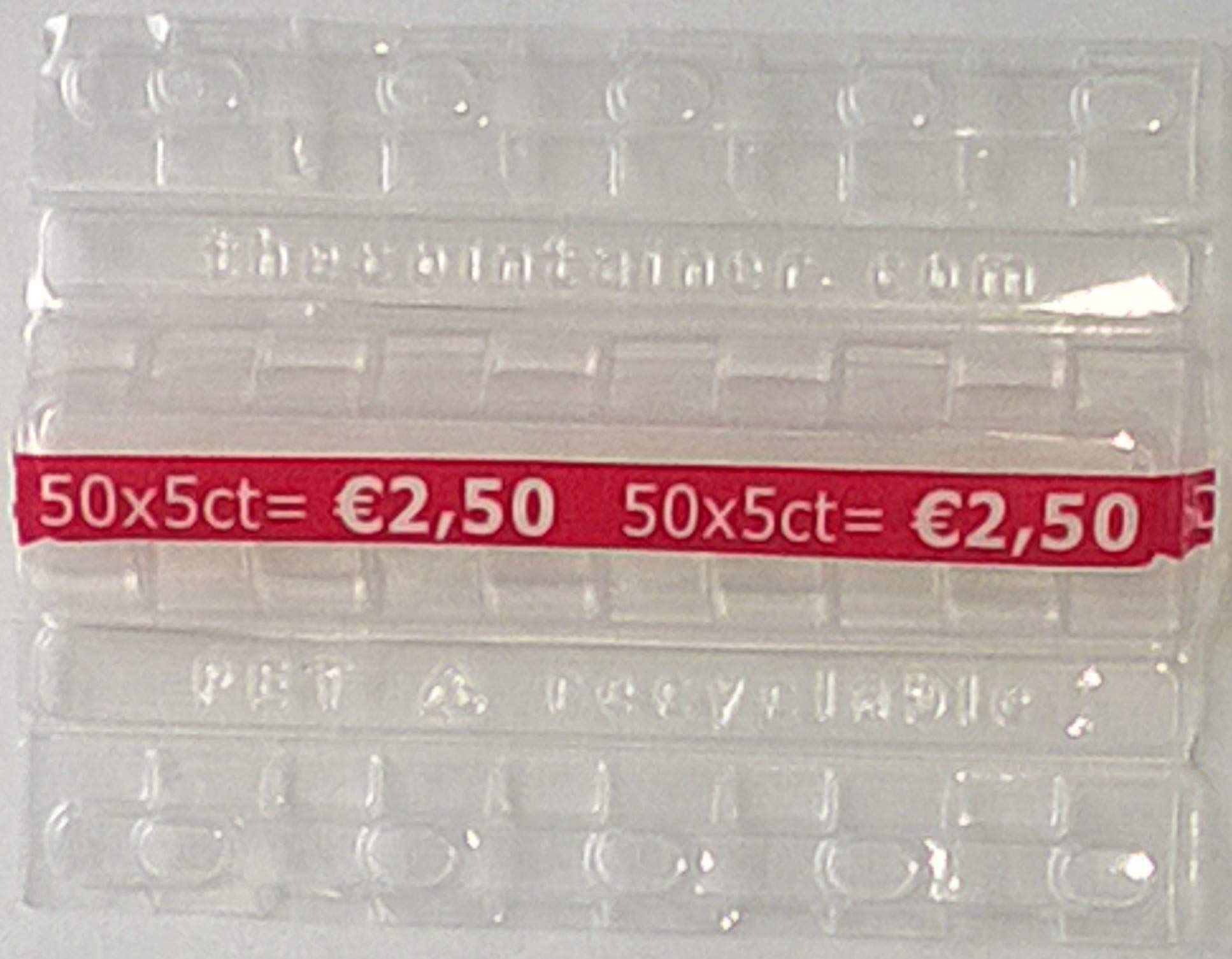 Münzblister für 5 Cent - Münzhülsen 2000 Stk.