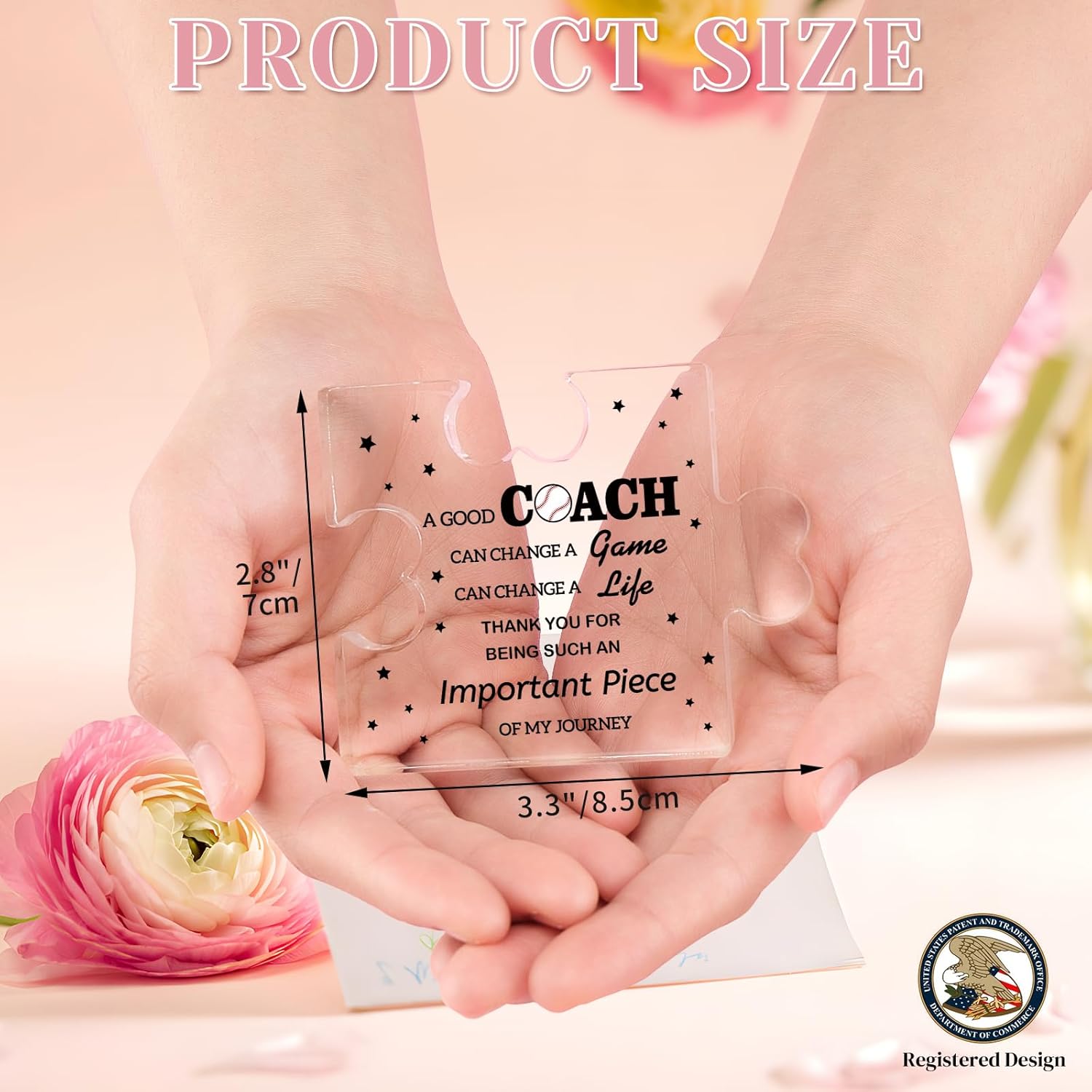 Funnli Baseball Coach Gifts Acrylic Plaque, Thank You Birthday Christmas Thanksgiving Gifts for Baseball Coach Hockey Soccer Football Volleyball Team Fitness Instructor - Image 3