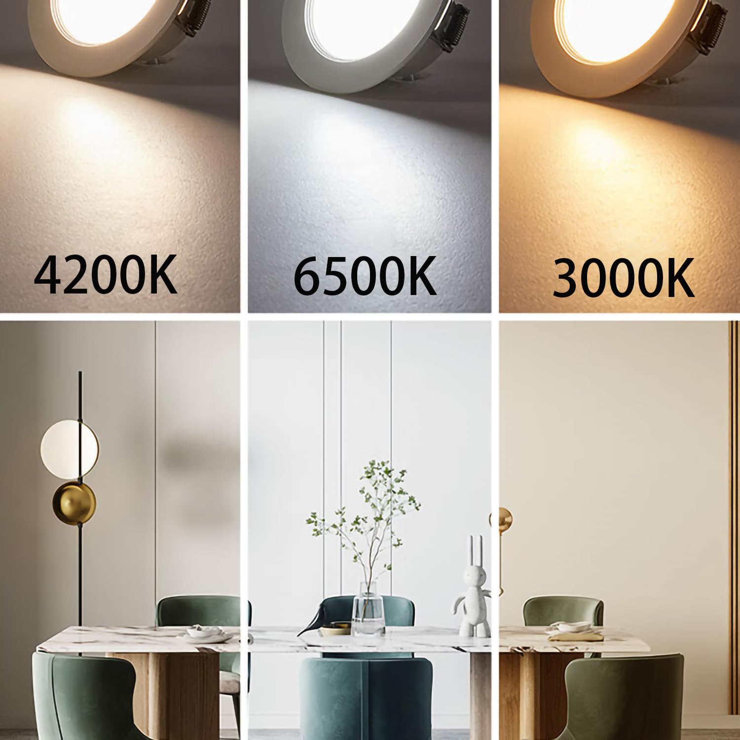 EXTRASTAR Deckenlampe LED Rund Deckenleuchte: Lampe Wohnzimmer 24W 3000K Warmweiß 2600LM Ø30CM, Wasserfest Modern Flach Schlafzimmerlampe für Bad Flur Balkon Wohnzimmer Küche Keller