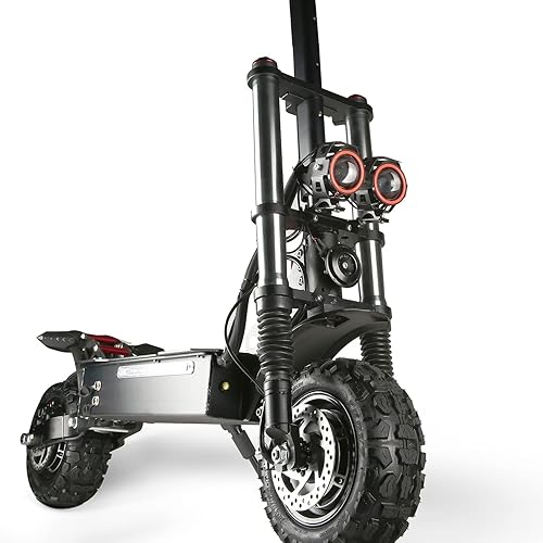 COFANSON Electric Scooter Adults Max Speed 50 MPH - 60V5600W Dual Motor, Max 50-60 Miles, Long Battery Life 11 Inch Pneumatic Off-Road Tires, Dual