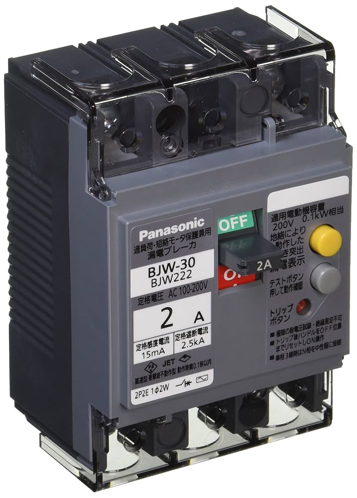 Amazon | パナソニック(Panasonic) 漏電ブレーカ BJW-30型 2P2E