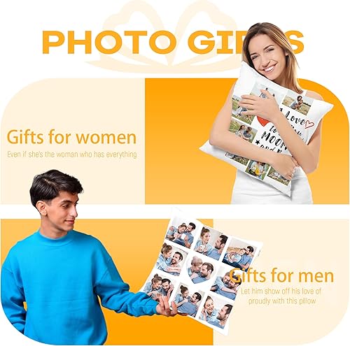 Miniatura 5 de Funda de almohada personalizada con fotos para mamá, funda de almohada personalizada de 3 fotos, fundas de almohada decorativas personalizadas,