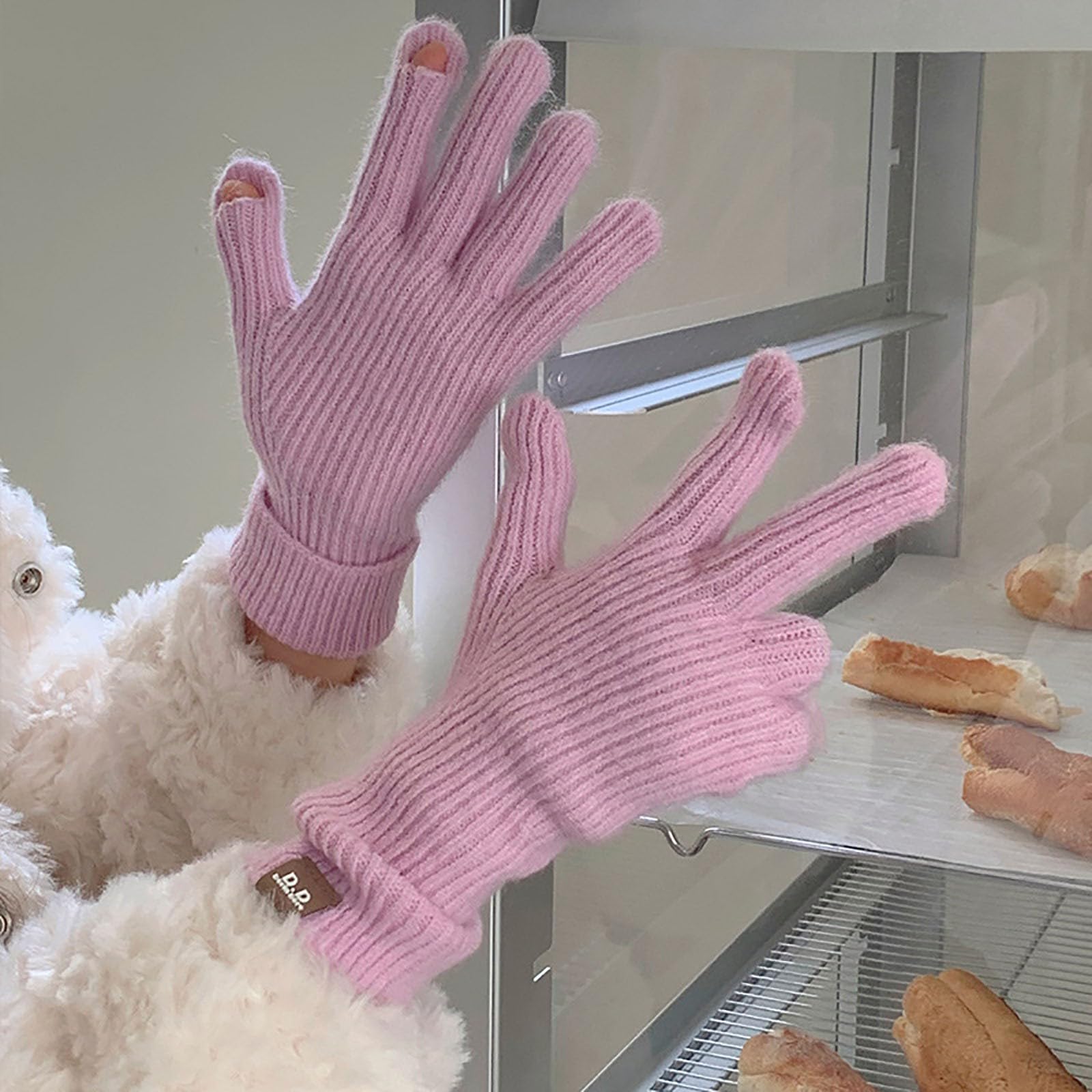 Guanti Da Donna E Uomo, Guanti Caldi Lavorati A Maglia, Guanti Invernali Per Tenere Al Caldo, Per Lavorare A Maglia, Per Studenti, Attività All'aperto, Equitazione, Escursionismo, Guanti Da Donna - Foto 9