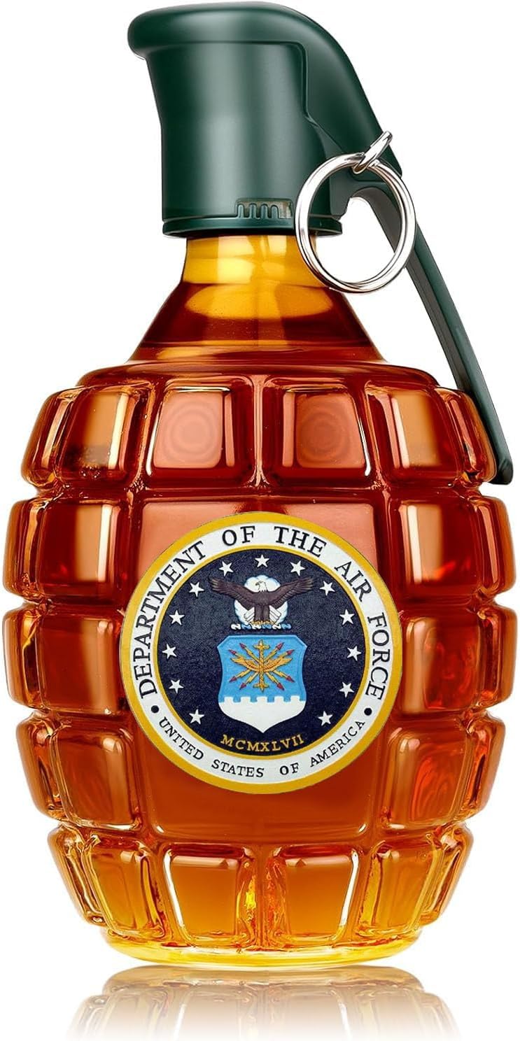 Amazon.com | Hand Grenade Whiskey Bottle with Military-themed ...