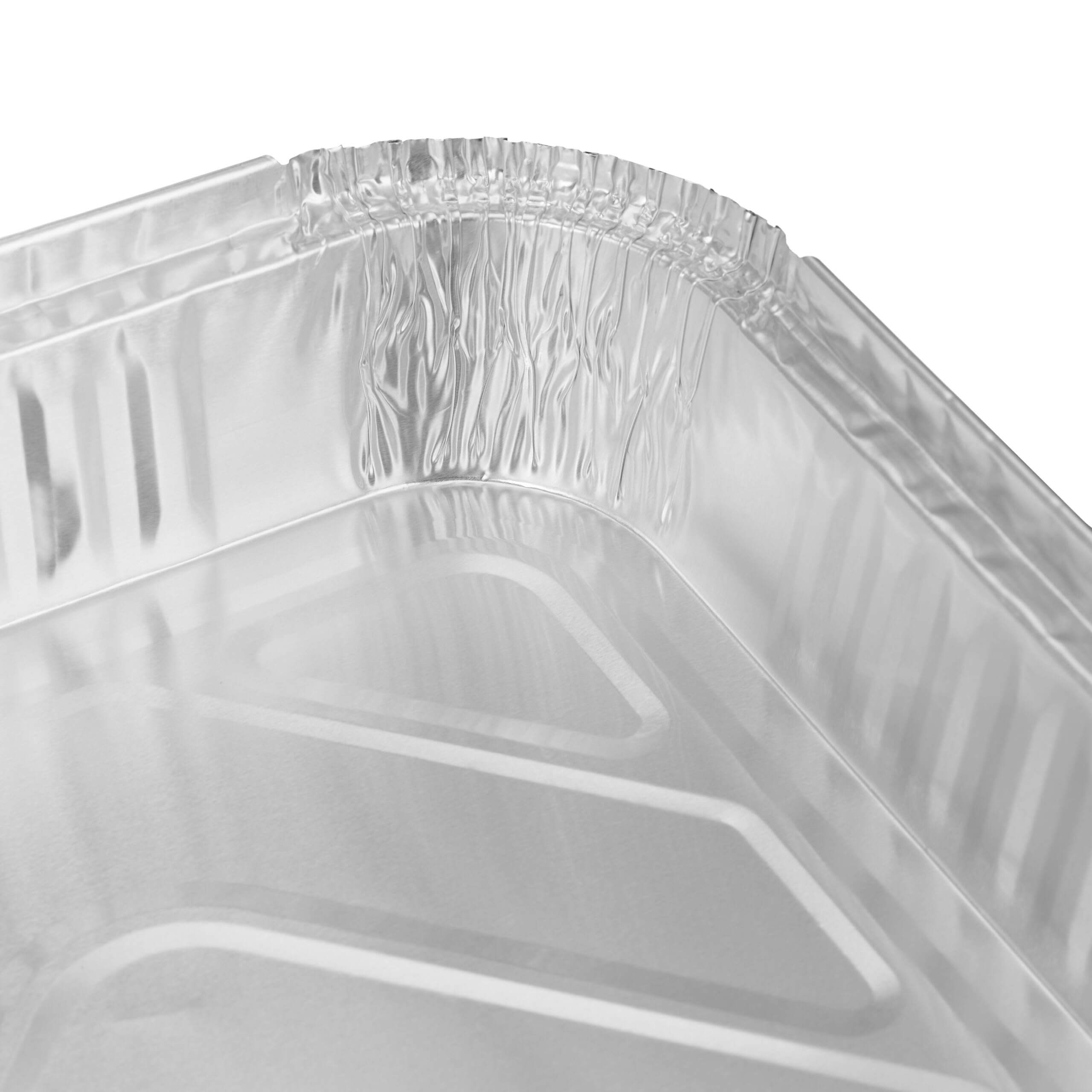 Relaxdays Vaschette in Alluminio per Barbecue, Set da 50, LxP: 31 x 21 cm, Contenitori Rettangolari per Grill, Argentato