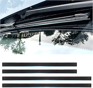 4PCS Car Windshield Wiper Blade,20/28inch Windshield Wiper DIY Adjustable Rubber Strip,Window Insert Silicone Strips Replacement Accessories for Most Car (2pcs×20inch/2pcs×28inch)