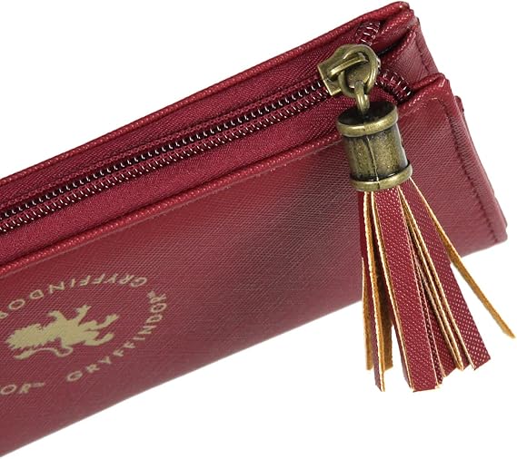 Bioworld Harry Potter Wallet Designer Hogwarts Gryffindor House Zipper Clutch Faux Leather Wallet For Women