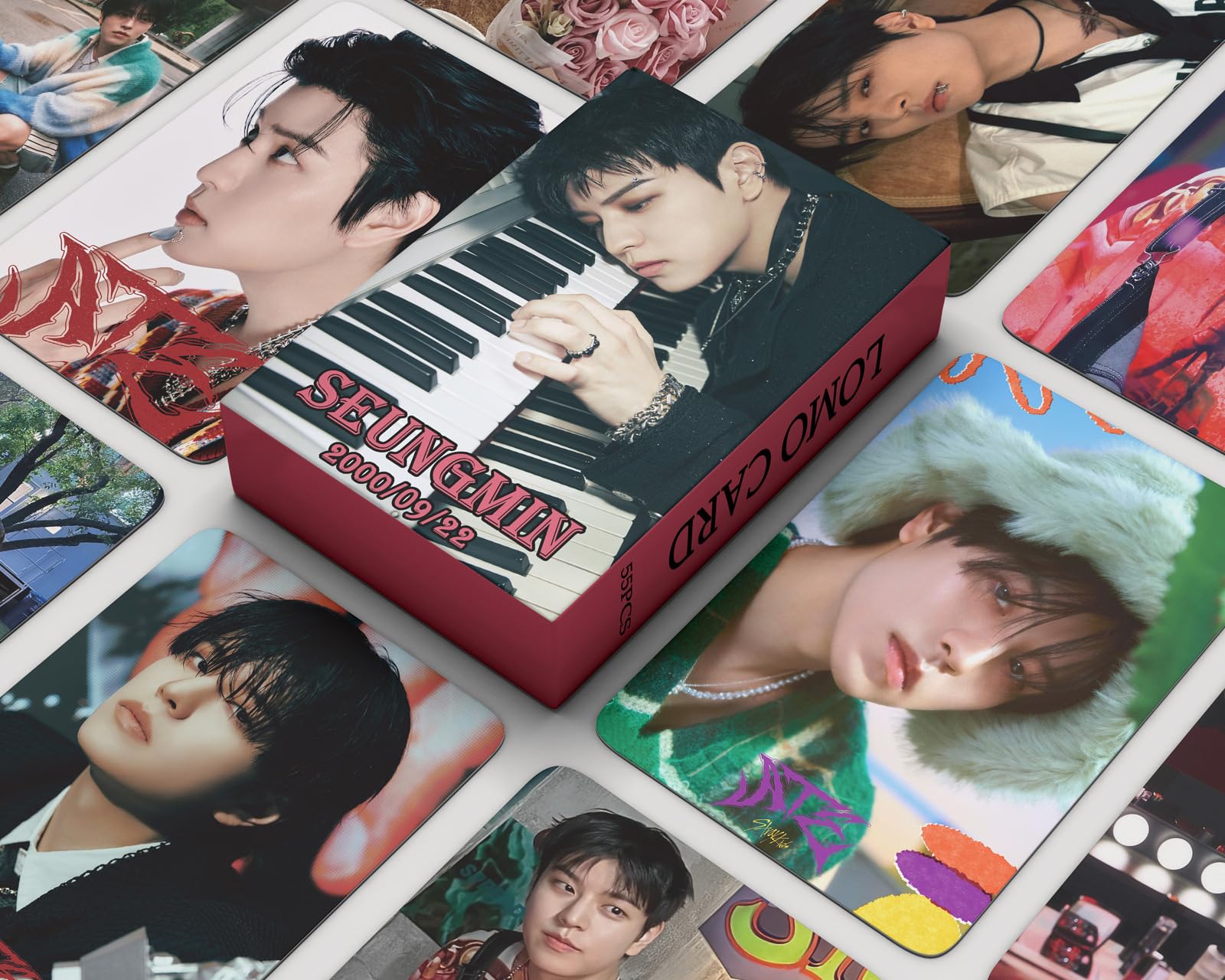ZRHMCJEN 55Pcs Stray Kids Photocards Stray Kids Member Cards New