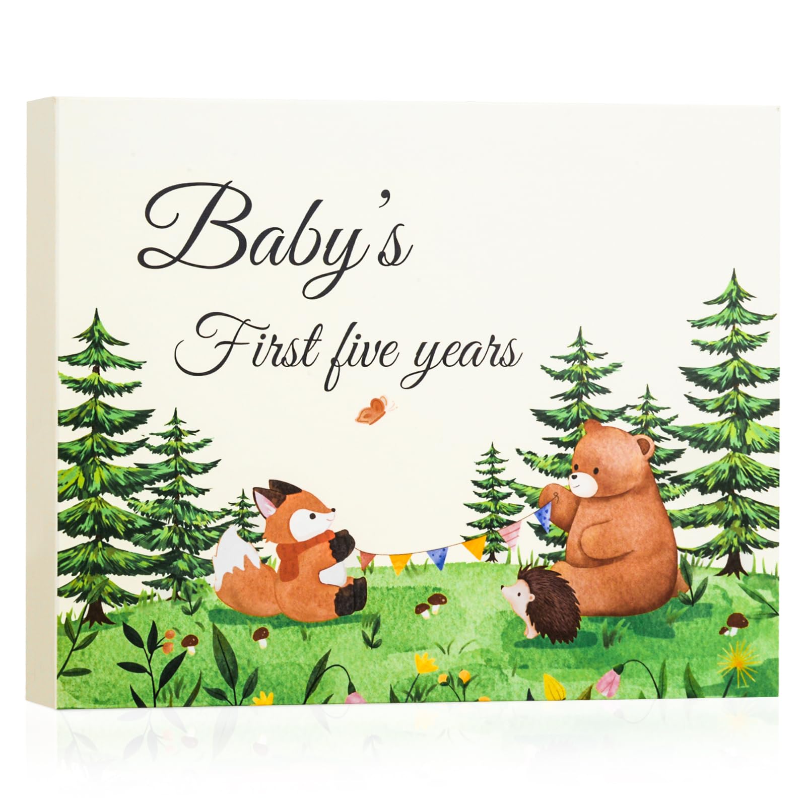 Erinnerungsbuch für Baby, Aufzeichnung jeder Veranstaltung, Babybuch, Geschenk für werdende Mütter (Bär)