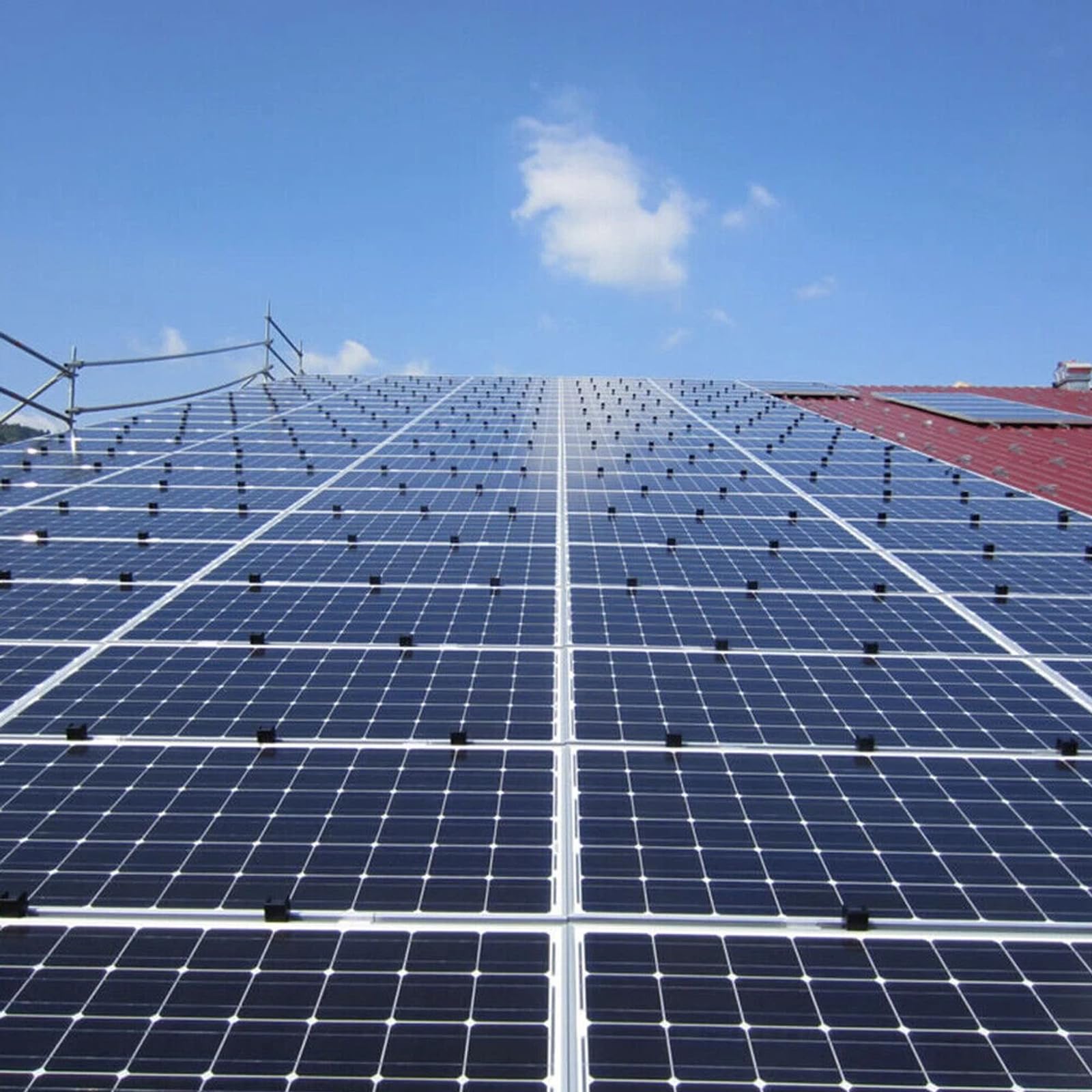 20 Stück Universell Snow Stop PV Schneehaken Solarpanel Schneeleitclips für Photovoltaik-Paneele - Einfache Installation Schneefallschutz